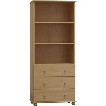 regál Slevadoma Policový regál 96 Klasik masiv borovice Barva: Barva bílá, Šířka: 80 cm