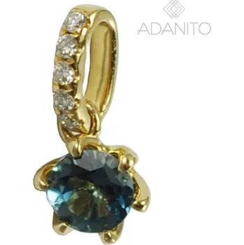 Přívěsek Zlatý briliantový přívěsek s topazem