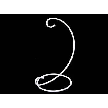 Kovový stojan na koule k zavěšení / aerárium BÍLÝ