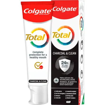 zubní pasta Colgate Total Charcoal & Clean bělicí zubní pasta s aktivním uhlím 75 ml