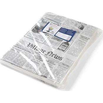 Jednorázové nádobí Nepromastitelný papír, HENDI, Novinový tisk, 500 ks, 250x350mm
