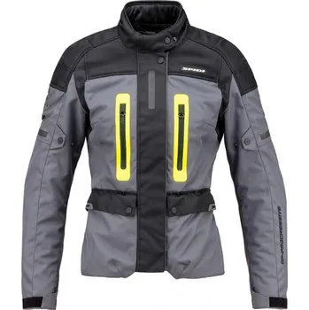 Sport bunda TRAVELER 3 LADY 2022, SPIDI, dámská (černá/šedá/žlutá fluo) 2XL