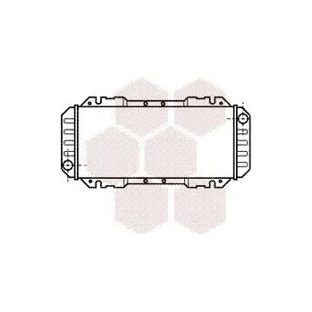 Motor automobilu Chladič, chlazení motoru VAN WEZEL 18002006