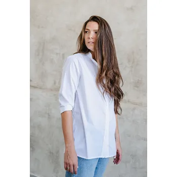 Dámská košile Dámská bavlněná košile POPLIN bílá - KOPOWHS