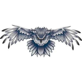 Odstranitelné tetování Letící sova - nalepovací tetování