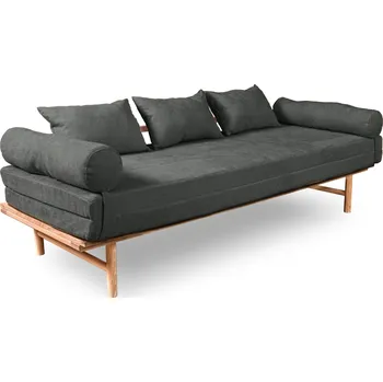 Pohovka Rozkládací pohovka LE MAR 02 201 cm z masivu/šedá