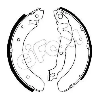 Brzdová čelist Sada brzdových čelistí CIFAM 153-108