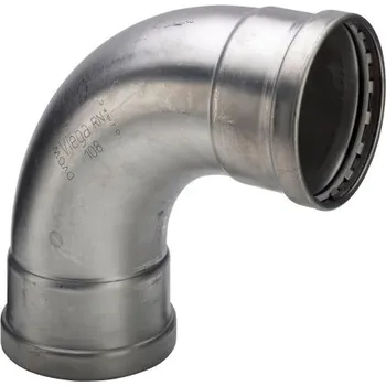 Instalatérský materiál Viega SANPRESS INOX 2316XL oblouk 90°, 88,9mm, lisovací, voda, nerez ocel