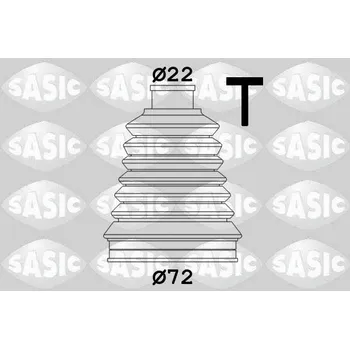 Manžeta ke kolu Sada měchů, hnací hřídel SASIC 2933113