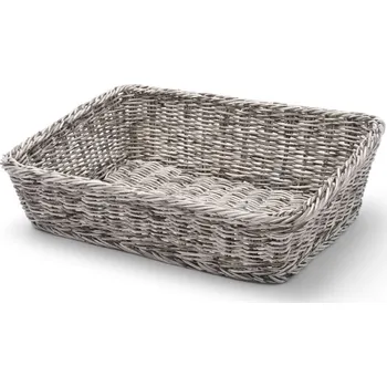 Odpadkový koš Šikmý obdélníkový koš, HENDI, Světle šedá, 400x300x(H)120mm