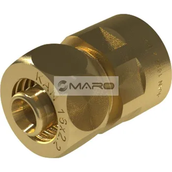 rozdělovač topení KAN-therm ultraLINE Šroubení svěrné s vnitřním závitem U-LINE 16 mm x 1/2", mosaz, 2510044001