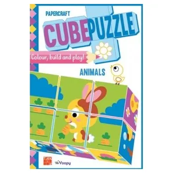 Zvieratká - Papierové puzzle kocky