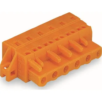 Elektrický konektor WAGO Konektor 231-710/031-000 1vodičový pružinový CAGE CLAMP® 2,5 mm², oranžová 231-710/031-000