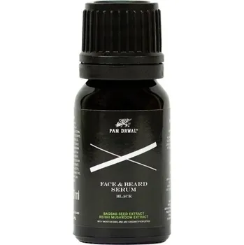Pleťové sérum Pan Drwal Black Face &amp; Beard Serum - sérum na bradu a obličej VÝPRODEJ: 10 ml