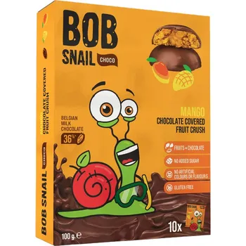 Bob Snail Šnek BOB ovocná Pochoutka v Čokoládě Mango 100 g