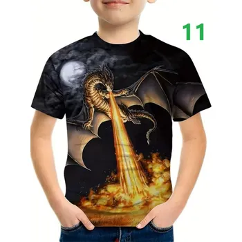 Dívčí tričko Dětské tričko s celoplošným potiskem - Dinosaurus (14 motivů) Motiv: 11 (S35TX3676), Velikost: 120