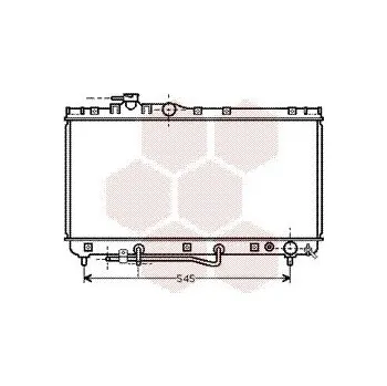 Motor automobilu Chladič, chlazení motoru VAN WEZEL 53002184
