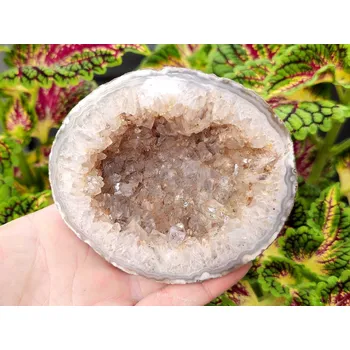 Přírodní kámen Geoda achát s dutinou Brazílie 393g