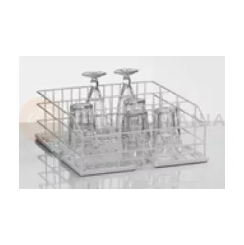 Přípravek do myčky Kovový koš na sklo, tři řady 155 mm | WINTERHALTER, 85000471