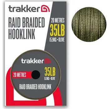 Trakker Products Návazcová šňůrka Raid Braided Hooklink 35lb, 15,9kg, 20m