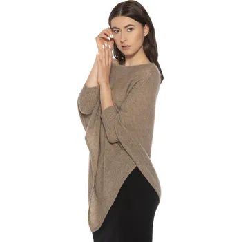 Dámské pončo Duuree.cz Kašmírové pončo Elle Barva: Hnědá