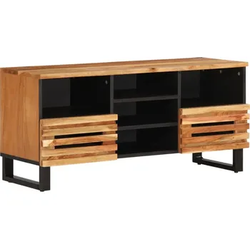 Obývací pokoj vidaXL TV stolek 100 x 34 x 46 cm masivní akáciové dřevo [377528] Barva: Hnědá