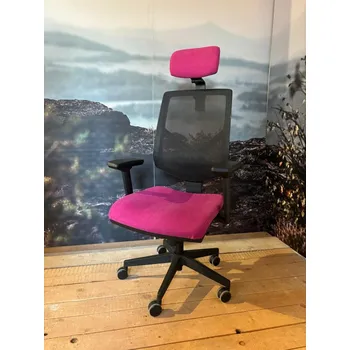 Antares Ergonomická kancelářská židle SKILL černá kostra fialové čalounění