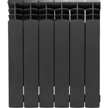Radiátor Deskový HLINÍKOVÝ radiátor G500F 6-segmentový GRAPHITE universální BOČNÍ