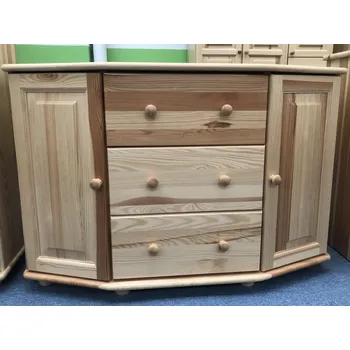 Komoda MD Komoda 111 - masiv borovice Odstín: Olše