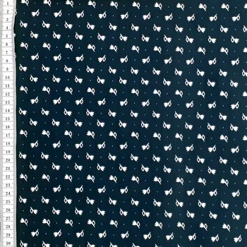 EU 999-906 Tulipán modrá bavlněná látka