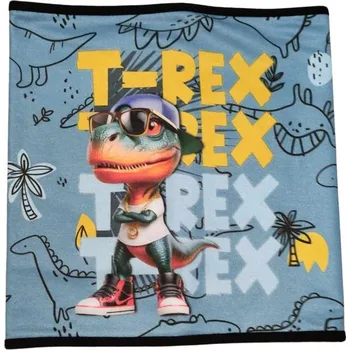 Čepice Chlapecký nákrčník modrý T-Rex KEV 2024-135