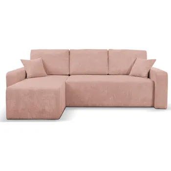 Sedací souprava Rozkládací rohová sedací souprava JASMINA Levá Růžová