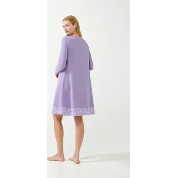 Vamp - Hřejivá noční košile 21312 - Vamp lavender sweet xl