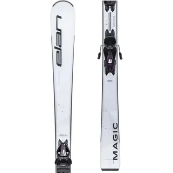 Zimní sport Dámské sjezdové lyže Elan MAGIC LS + EL9.0 GW 152 Bílá, Černá