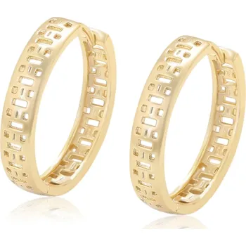 Náušnice B-TOP Elegantní pozlacené kruhové náušnice