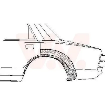 Blatník karosérie Boční stěna VAN WEZEL 5905147