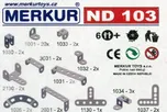 Merkur ND103 pásky a oblouky