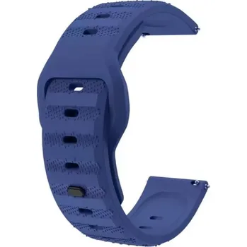 Příslušenství k chytrým hodinkám eses Silikonový řemínek s provlékáním - Vzorovaný modrý, 16 mm