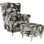 Křeslo s taburetem ASTRID Tempo Kondela