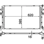 Chladic nizke teploty, chladic plniciho vzduchu MAHLE CIR 34 000S