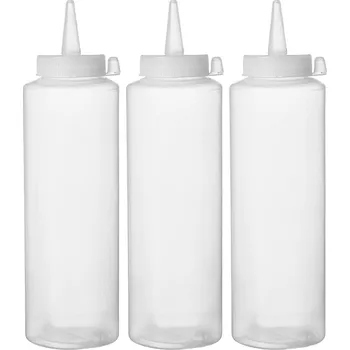 Dávkovač nápoje Dávkovací lahve - 3 ks, HENDI, 0,7L, Průhledná, 3 ks, ⌀70x(H)240mm