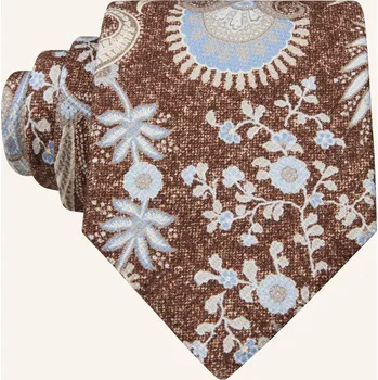 Kravata Paul Pánská Kravata, hnědá / tmavě modrá / režná, one size