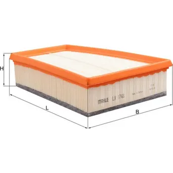 Vzduchový filtr Vzduchový filtr KNECHT LX 1748