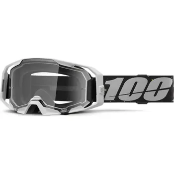 Motocyklové brýle Motokrosové / enduro brýle 100% ARMATIC RAPIDRACER čirý objektiv , 50059-00007 (motokrosové brýle, které nově definují pohodlí a vizuální čistotu)