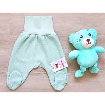 Dupačky AMÁLKA Bavlněné polodupačky, zelené vafle Velikost: 68