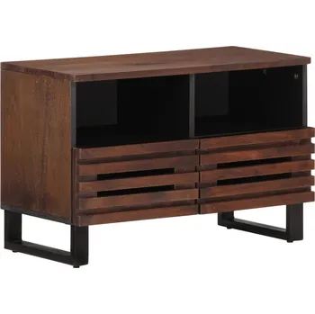 Televizní stolek vidaXL TV skříňka 70 x 34 x 46 cm masivní mangovníkové dřevo [377445] Barva: tmavě hnědá