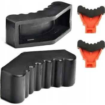 Gumy pod prahy vozidla na skládací podpěry / podložky pryžové ochranné - délka 87mm / šířka 30mm / sada 2ks