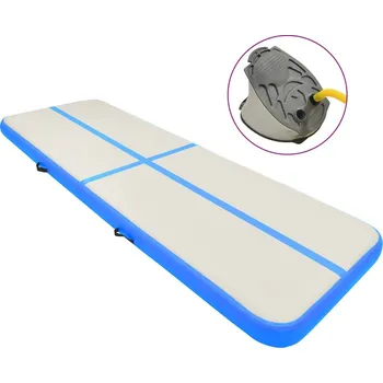 Žíněnka vidaXL Marketos Nafukovací žíněnka s pumpou 400 x 100 x 15 cm PVC modrá