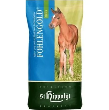 Krmivo pro koně ST HIPPOLYT - Fohlengold Müsli - Müsli pro harmonický vývoj hříběte 20 kg