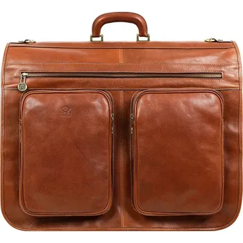 Cestovní taška Glara Luxusní italská kožená taška na oblek 758310